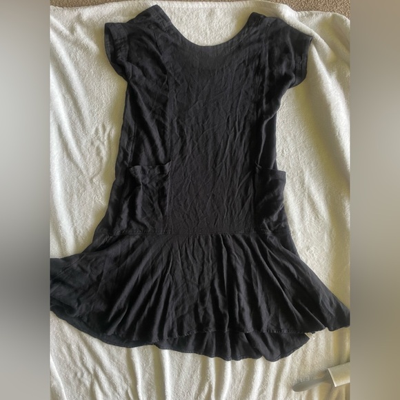 Black Casual Dress with Pockets Free People small - Picture 7 of 7